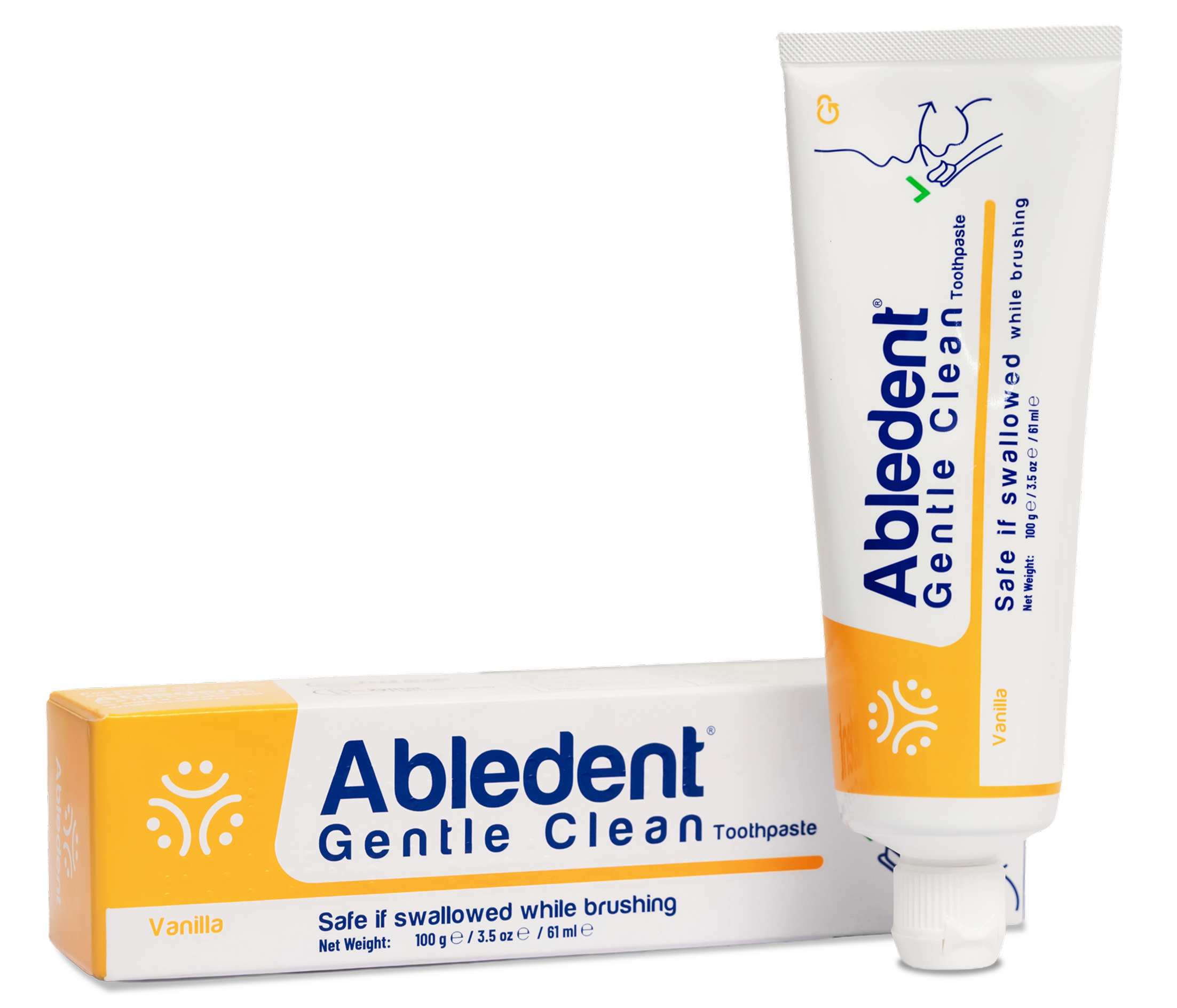 Gentle Clean Toothpaste for Sensitive & Assisted Oral Care | Abledent